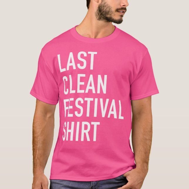 Camiseta Última Música Eletral Do Festival Clean (Frente)