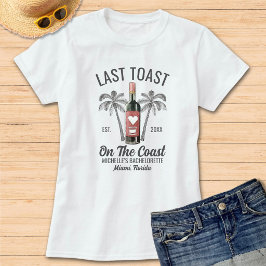 Camiseta Última Noite na Praia Despedida de Solteira Damas 