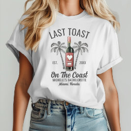 Camiseta Última Noite na Praia Despedida de Solteira Damas 