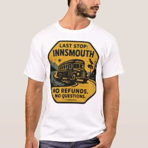Camiseta Última Parada: Innsmouth - Vintage Transit Warning