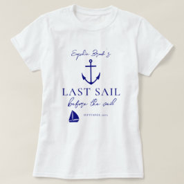 Camiseta Última Vela Antes Da Bachelorette De Véu