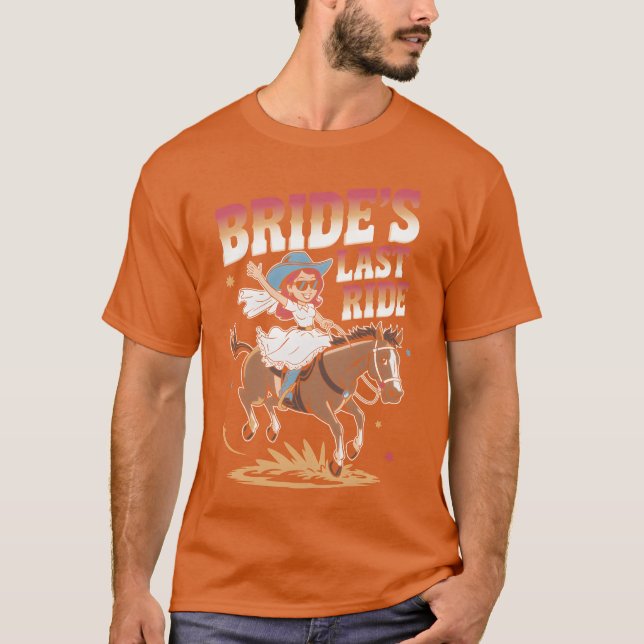Camiseta Última Viagem Engraçada, Cavalo, Bachelorette gir (Frente)