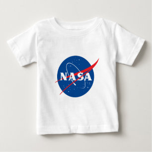 Camiseta Ultimate Logotipo da NASA Rocket White Soft Cotton