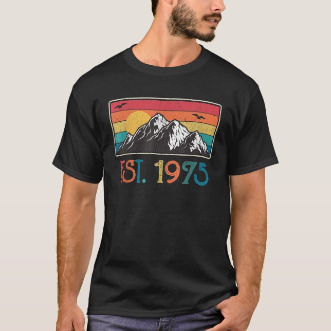 Camiseta Último 1975 50 Anos De Estar Incrível Aniversário  (Frente)