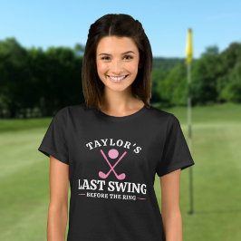 Camiseta Último Balanço Antes do Anel de Golfe Bachelorette