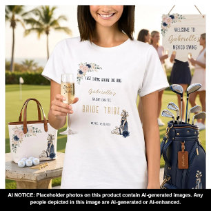 Camiseta Último Balanço Antes do Anel de Noiva Golfe Desped