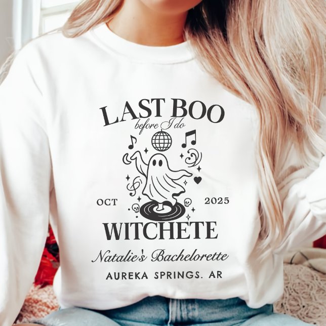 Camiseta Último Boo Antes de Festa de Halloween de Bachelor (Criador carregado)