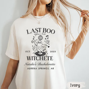 Camiseta Último Boo Antes de Festa de Halloween de Bachelor
