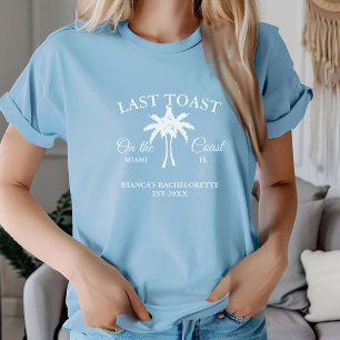Camiseta Último brinde na festa de solteira da praia da cos