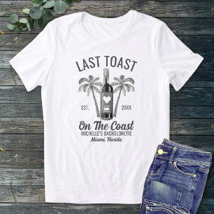 Camiseta Último Brinde na Noiva da Festa de Solteira da Pra