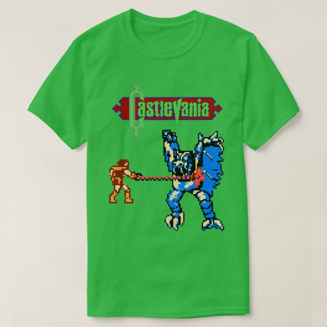 Camiseta Último chefe Castlevania (Frente do Design)