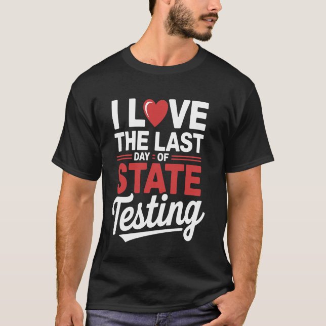 Camiseta Último Dia Cotações Engraçadas de Teste Estadual P (Frente)