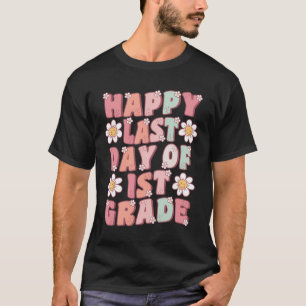 Camiseta Último Dia Da 1ª Série Professor Cute Groovy Da Pr