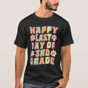 Camiseta Último Dia Da 3ª Série Professor Cute Groovy Terce