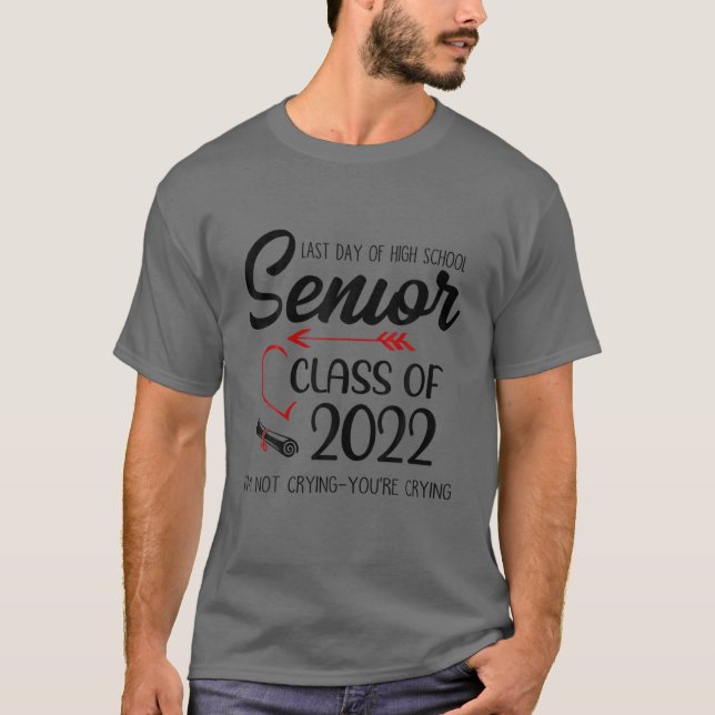 Camiseta Último dia da classe de Mais velho Segundo grau de (Frente)