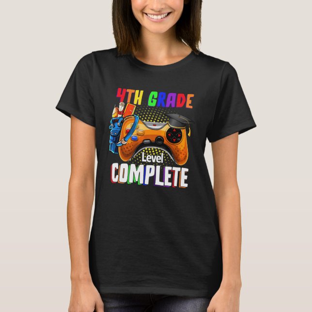 Camiseta Último Dia da Escola 4.º Graduação Completa (Frente)