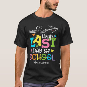 Camiseta Último Dia Da Escola Alô Estudantes De Verão E Ens
