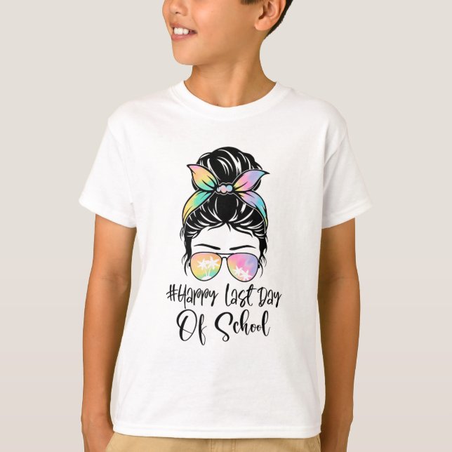 Camiseta Último Dia Da Escola, Chupa-Tie Dye Verão (Frente)