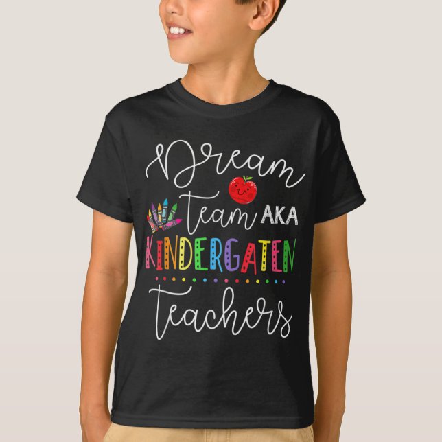 Camiseta Último Dia Da Escola De Volta À Equipe De Sonhos (Frente)