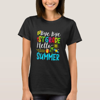 Camiseta Último Dia Da Escola Tchau 1 rua, Grau Alô, Verão