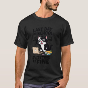 Camiseta Último dia da escola - Tudo está bem - Fim do S