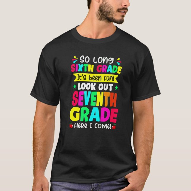 Camiseta Último Dia Da Feira Do Sexto Grau De Extenção 7 (Frente)