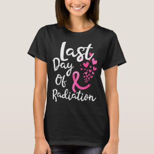 Camiseta Último Dia da Radioterapia para Câncer de Mama