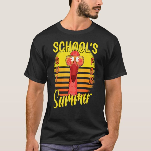 Camiseta Último Dia Das Escolas Fora Para O Flamin De Féria (Frente)