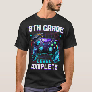 Camiseta Último Dia De 8º Grau Nível Completar Altura De Gr