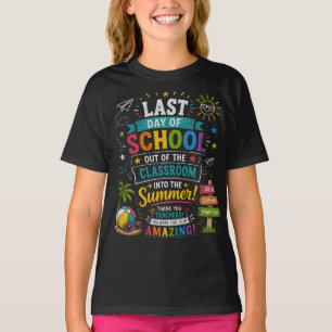 Camiseta Último Dia de Aula Entrando no Verão Professores