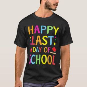 Camiseta Último Dia De Aula Final Divertido Do Ano Letivo P