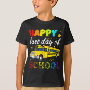 Camiseta Último Dia De Aula Motorista De Ônibus De Folga Ch