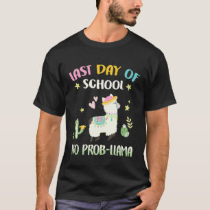 Camiseta Último Dia De Aula Sem Prob-Lhama T-
