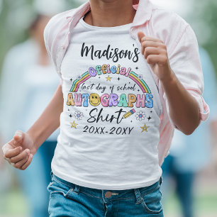 Camiseta Último Dia De Autografos Escolares