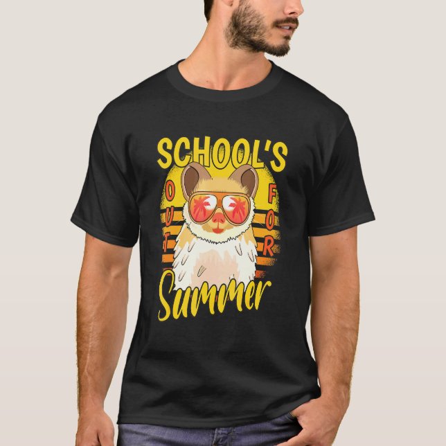 Camiseta Último Dia De Escolas Fora Para Férias De Verão Ha (Frente)