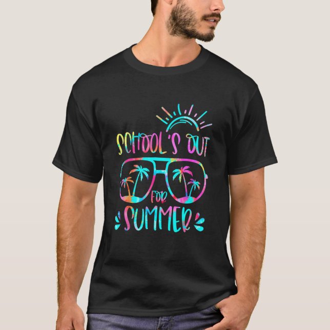 Camiseta Último Dia De Escolas Para Professores De Verão (Frente)