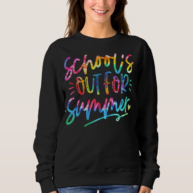 Camiseta Último Dia De Escolas Para Professores De Verão (Frente)