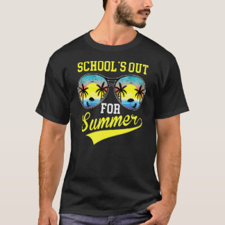 Camiseta Último Dia De Escolas Para Professores De Verão