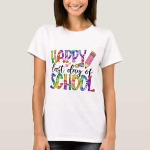 Camiseta Último Dia De Estudantes De Formação De Tie Dye