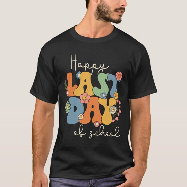 Camiseta Último Dia De Formatura Escolar Professor Groovy E (Frente)
