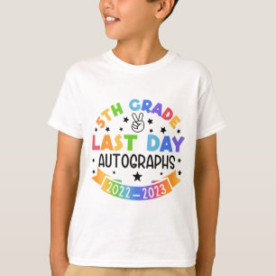 Camiseta Último Dia De Graduação Do 5 De Autografo Da Escol