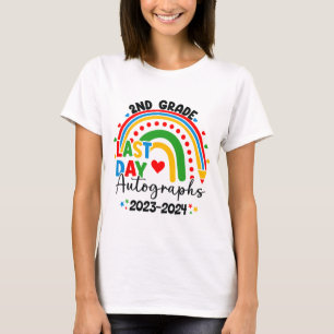 Camiseta Último Dia De Graduação Do segundo De Autografo Da