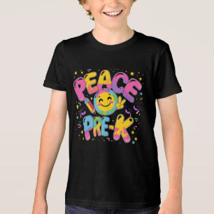 Camiseta Último dia de pré-K - Crianças Engraçadas Break Ve