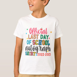 Camiseta Último Dia De Professores De Autografos Na Escola 