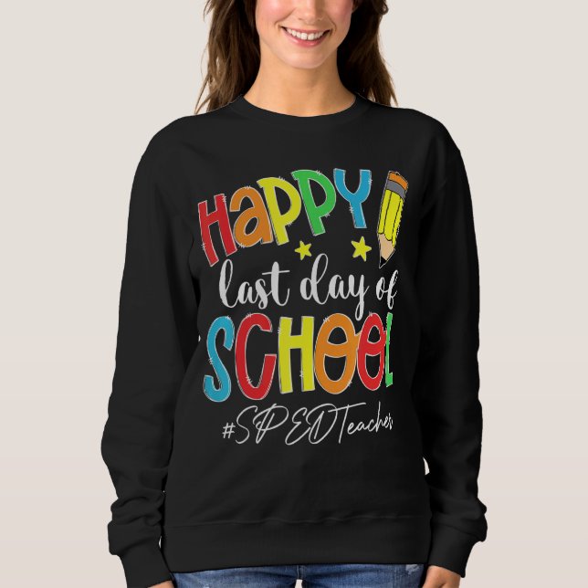 Camiseta Último Dia De Professores Do Ensino No Final Do An (Frente)