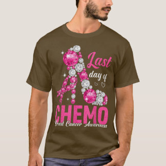 Camiseta Último Dia de Quimio de Altos Saltos Rosa, Cancer