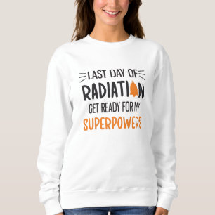 Camiseta Último Dia De Radiação Do Sobrevivente de cânc