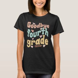 Camiseta Último Dia do 4º Ano do Groovy 4º Ano do Último Di