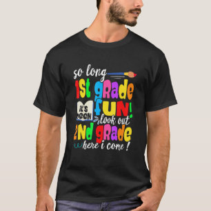 Camiseta Último Dia Primeiro Grau Cuidado 2º Grau Volta às