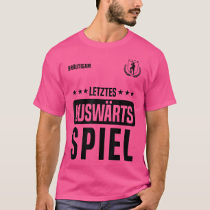 Camiseta Último jogo fora, despedida de solteiro do noivo